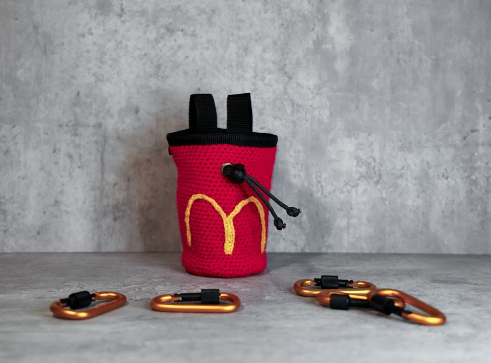 Handmade McClimb Crochet Chalk Bag