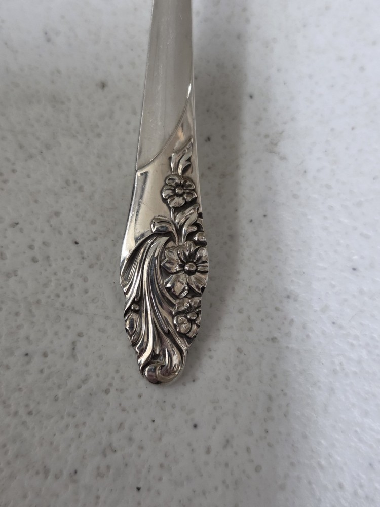 Oneida Community Evening Star Silver Plated 7" Soup Spoon