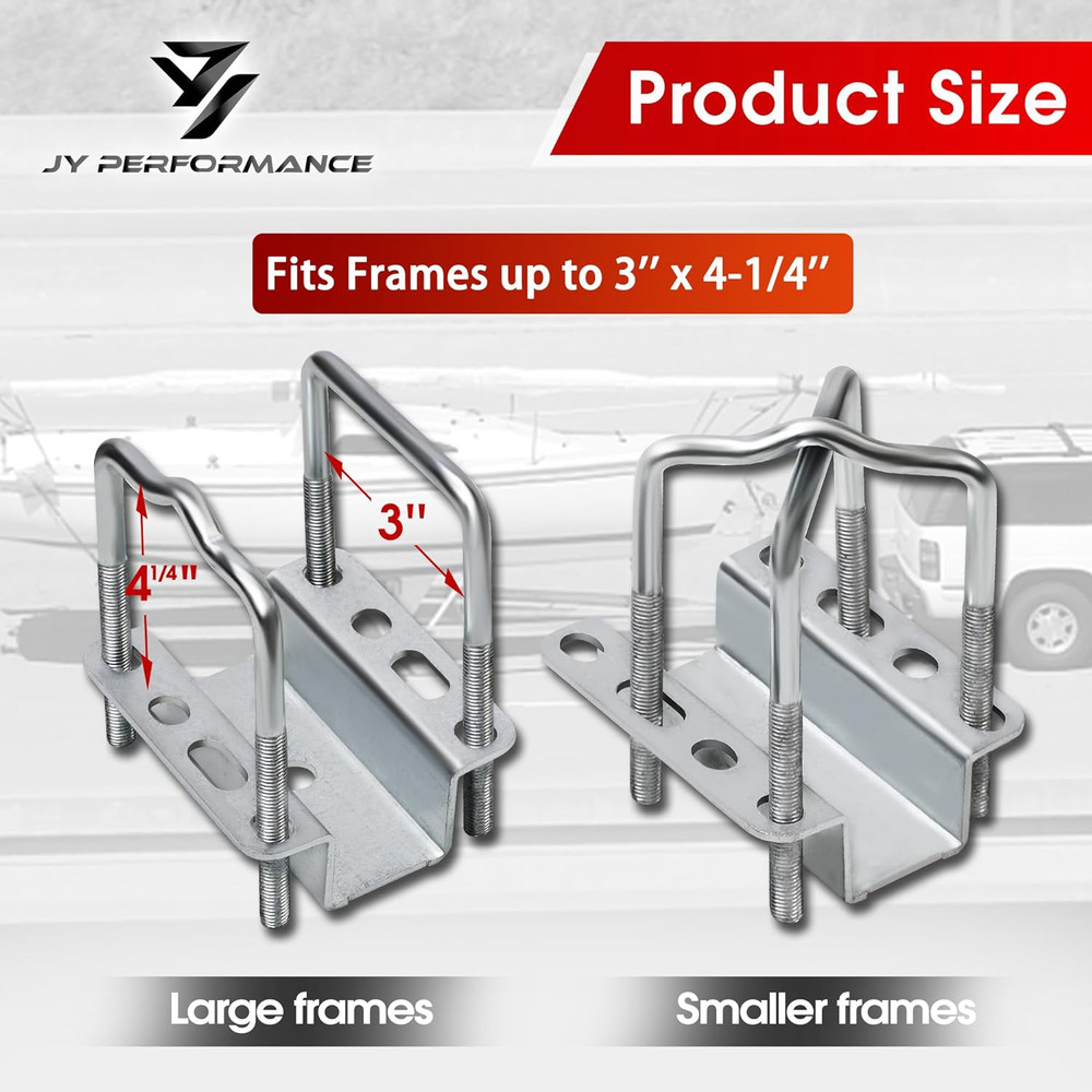 Boat Trailer Guide-Ons, 40"/48" Adjustable, 2PCS Rustproof Electro-Galvanized St