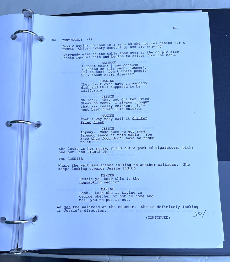 Vintage Poetice Justice by John Singleton Original Movie Script w/ Notes