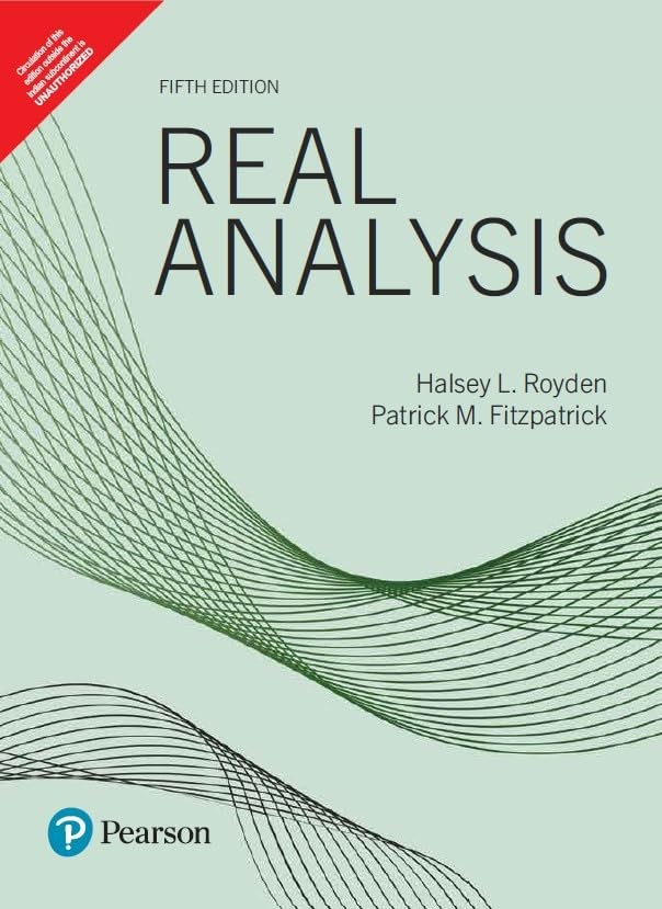 Real Analysis, 5E by Halsey Royden NEW Paperback