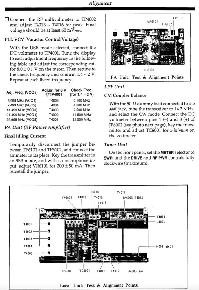 CDROM: YAESU FT-990 OPERATING & SERVICE MANUAL TECHNICAL SUPPLEMENT PDF