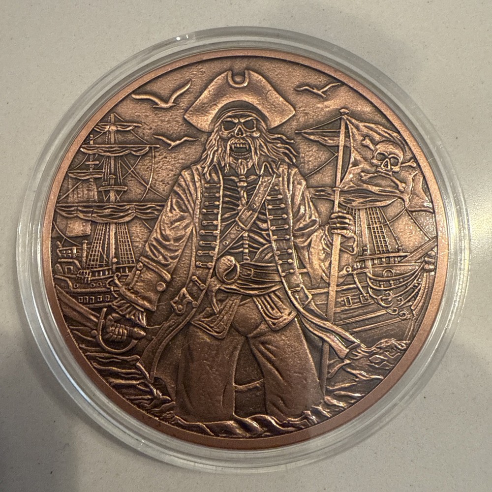 Captain Blackheart Pirate 5oz Copper Round