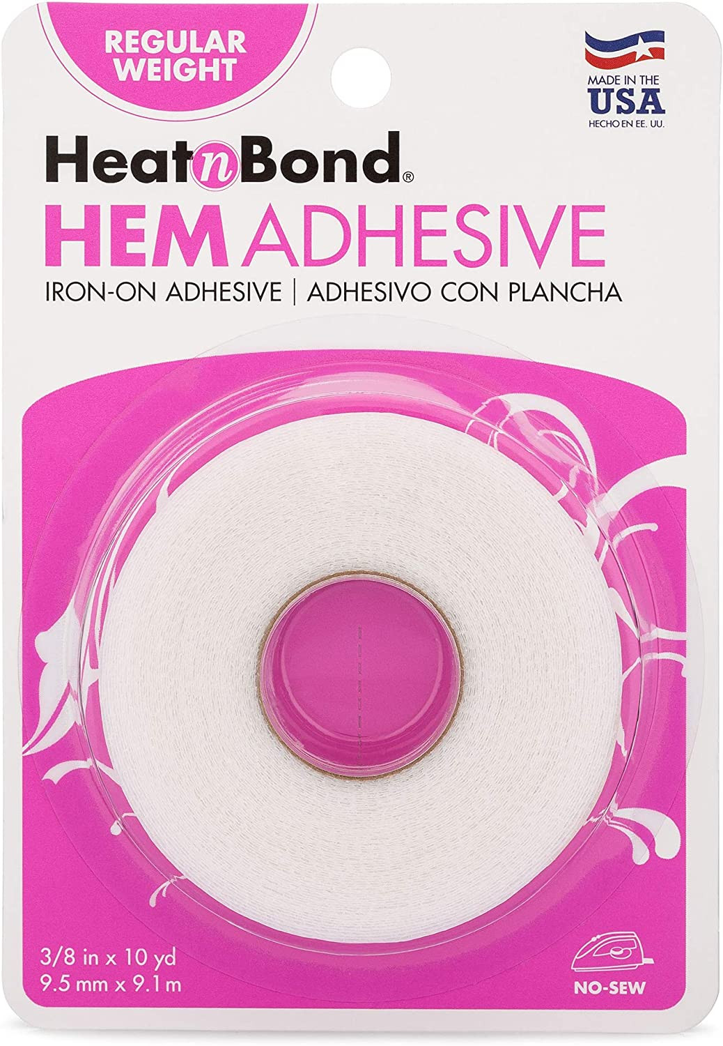 Hem Iron-On Adhesive, Regular Weight, White