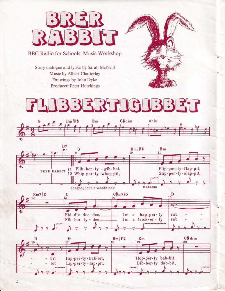1983 Summer "Music Workshop" "Brer Rabbit"