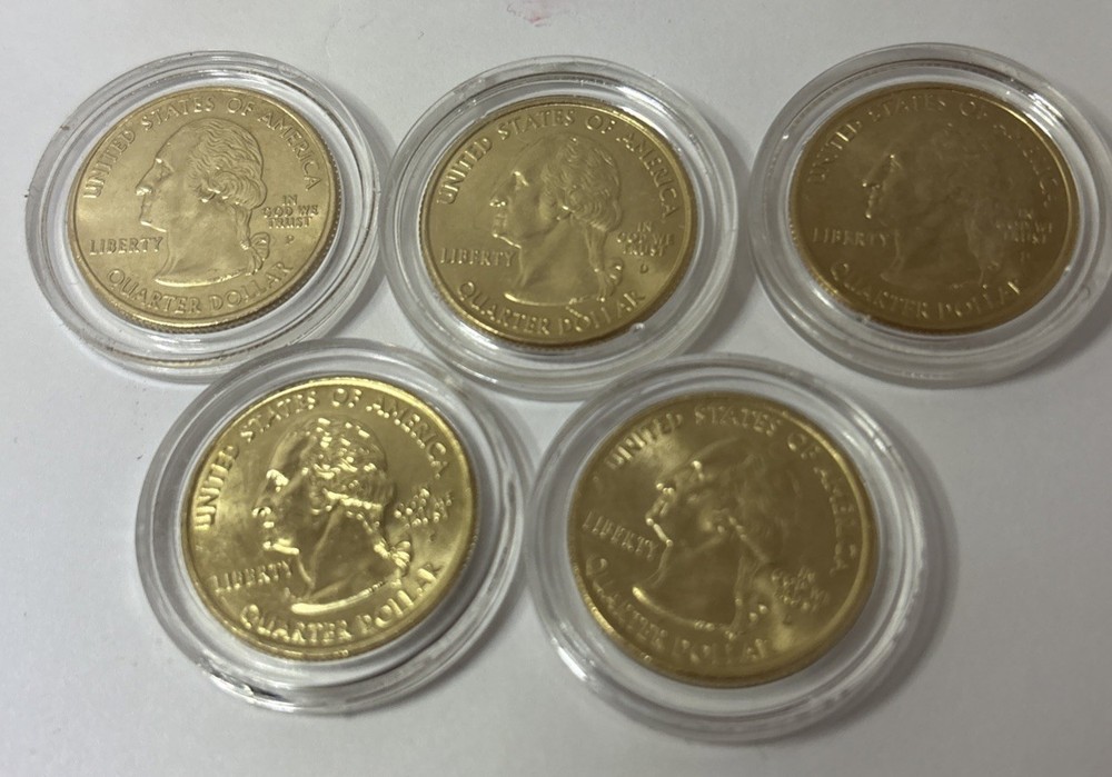 24kt. Gold Plated State Quarters 2005 set.