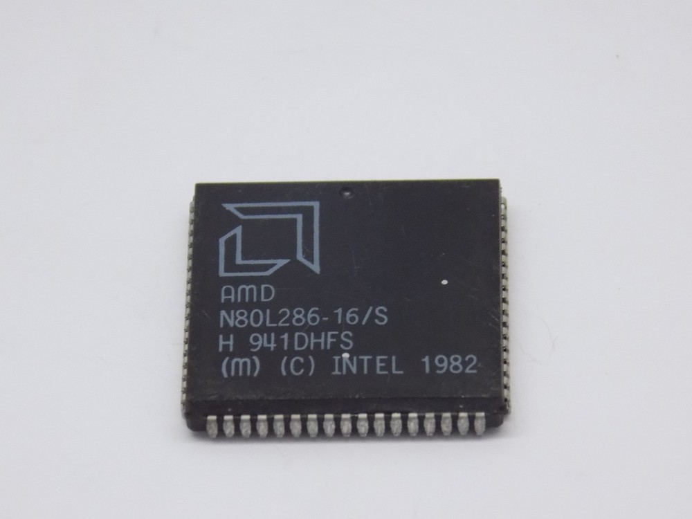 1x AMD N80l286-16S 16 MHz PLCC68 CPU / Microprocessor
