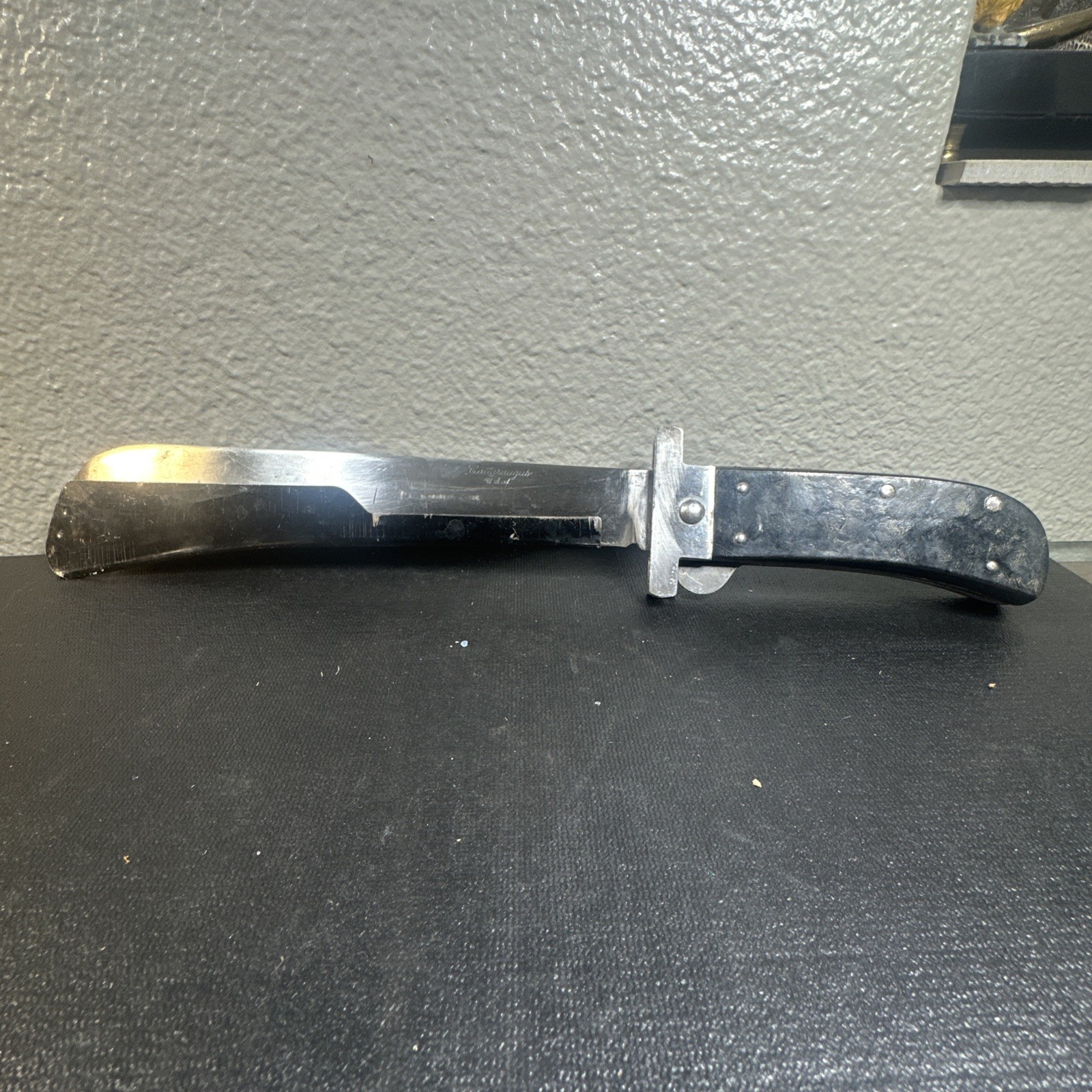 WWII US AAF Cattaraugus U.S.A.Folding Survival Machete Pilots Bolo W/guard