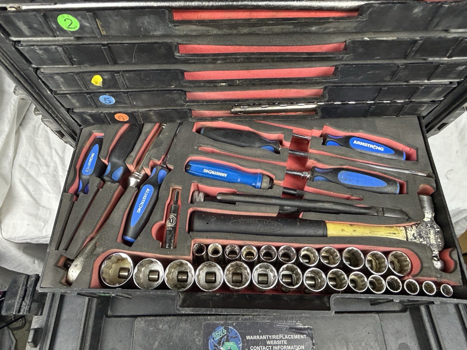 ARMSTRONG MILITARY TOOL KIT SET GENERAL MECHANICS GMTK PELICAN CASE