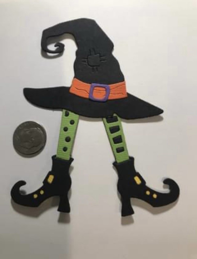 X Witch Hat and Legs Die Cuts Pieces Halloween