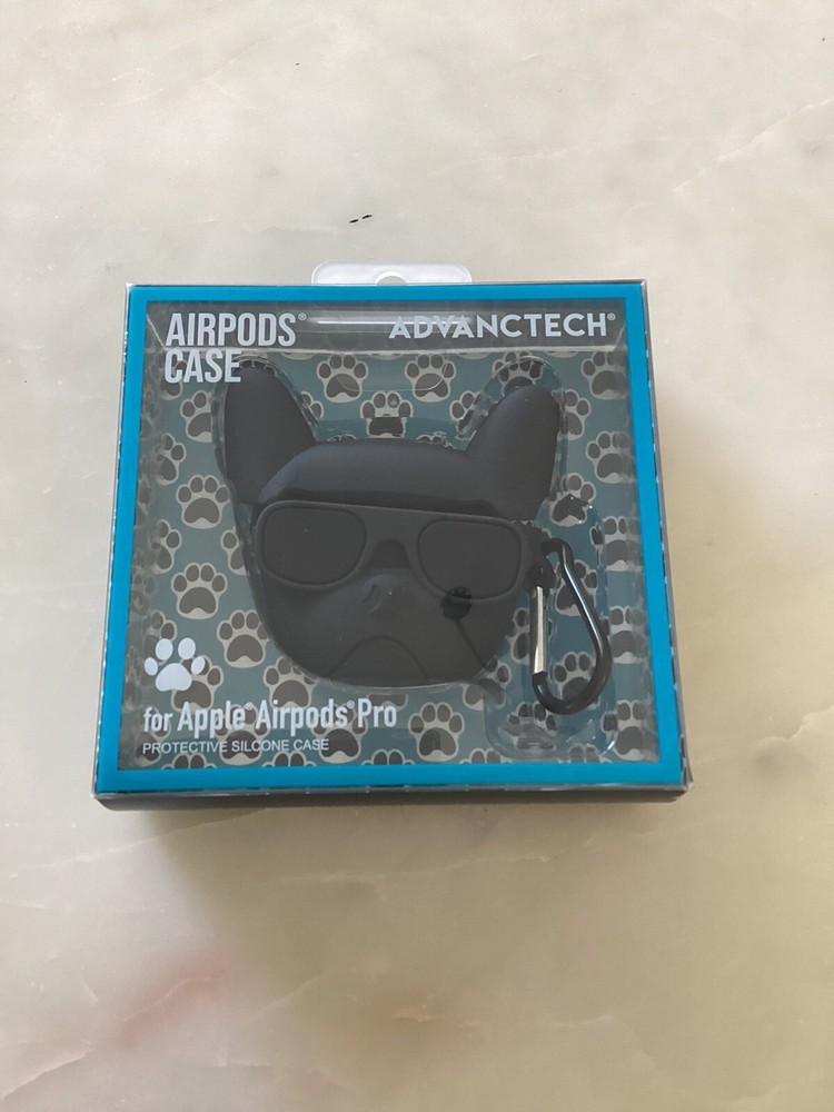 Advantech AirPods Pro Case +Clip Black Frenchie