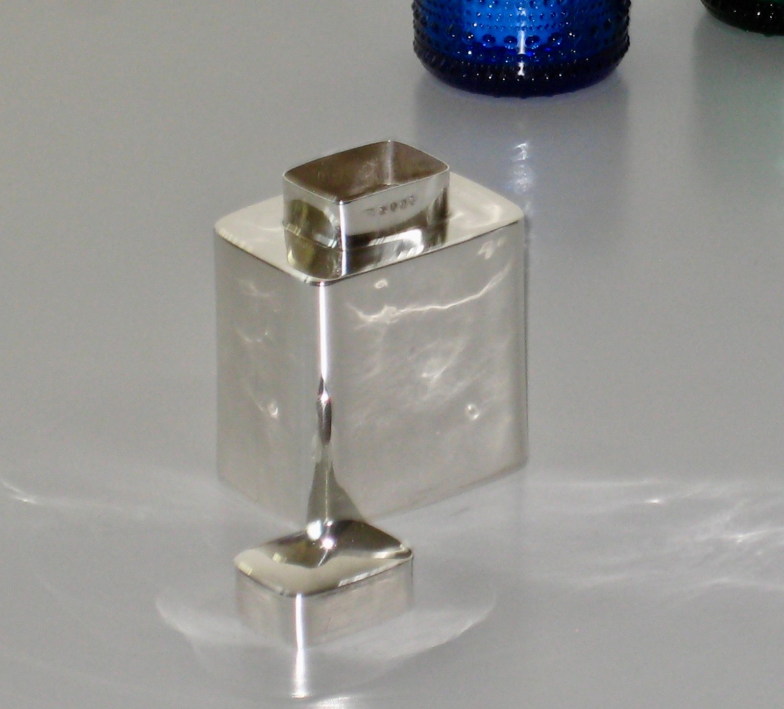 ENGLISH STERLING SILVER CHAS HOUGHAM VINTAGE TEA CADDY CONTAINER, 1811, 228 GR