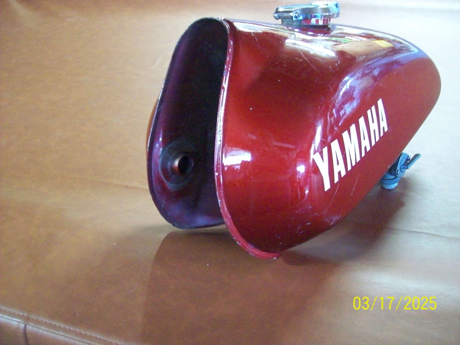 Yamaha DT125 Fuel Tank No Dents #2 Burgundy AT CT 70’S +Global Shipp