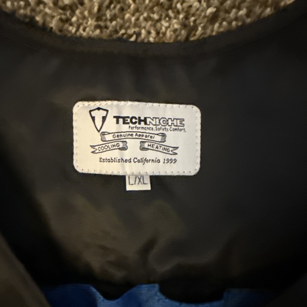 Techniche 6626-N Fire Resistant Cooling Vst, Blue, Flame Resistant Nomex
