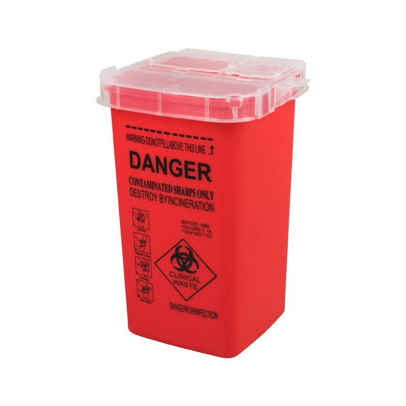 Tattoo Sharp Waste Bin - Needle Disposal Container Tattoo WasteBox