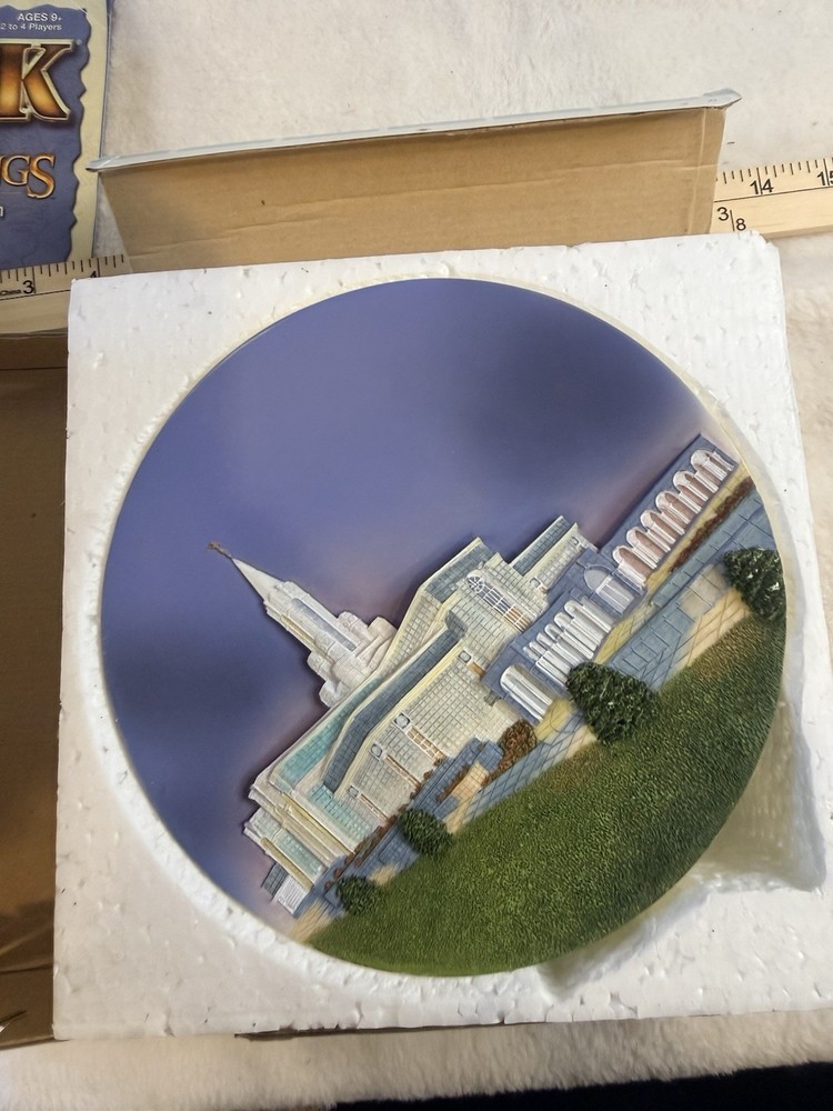 Bountiful Utah LDS Temple 3D Plate & Stand