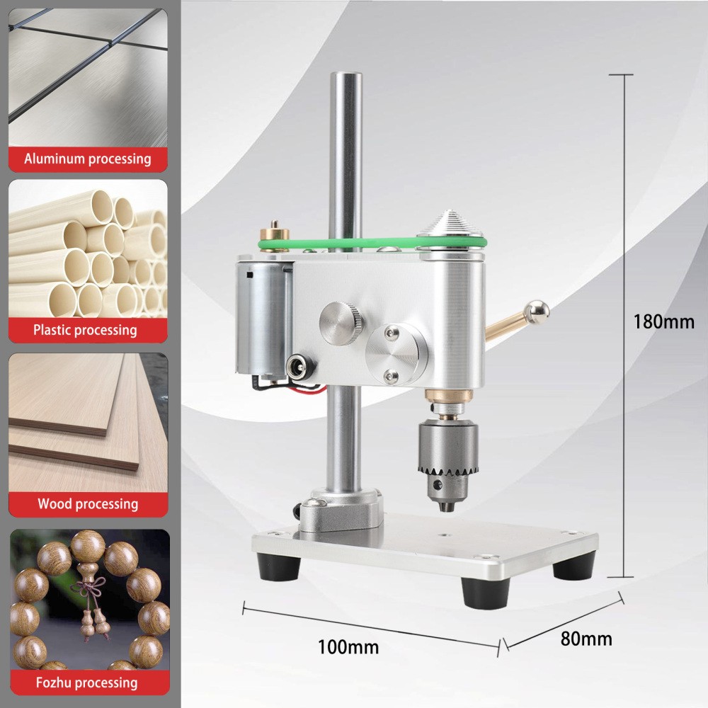 Mini Drill Press Precision Variable Speed Benchtop Drill Press 360° Rotation