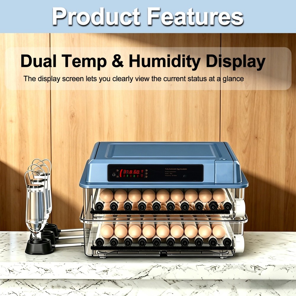 Incubators for Hatching 120 Eggs, Incubator, Automatic Egg Turning