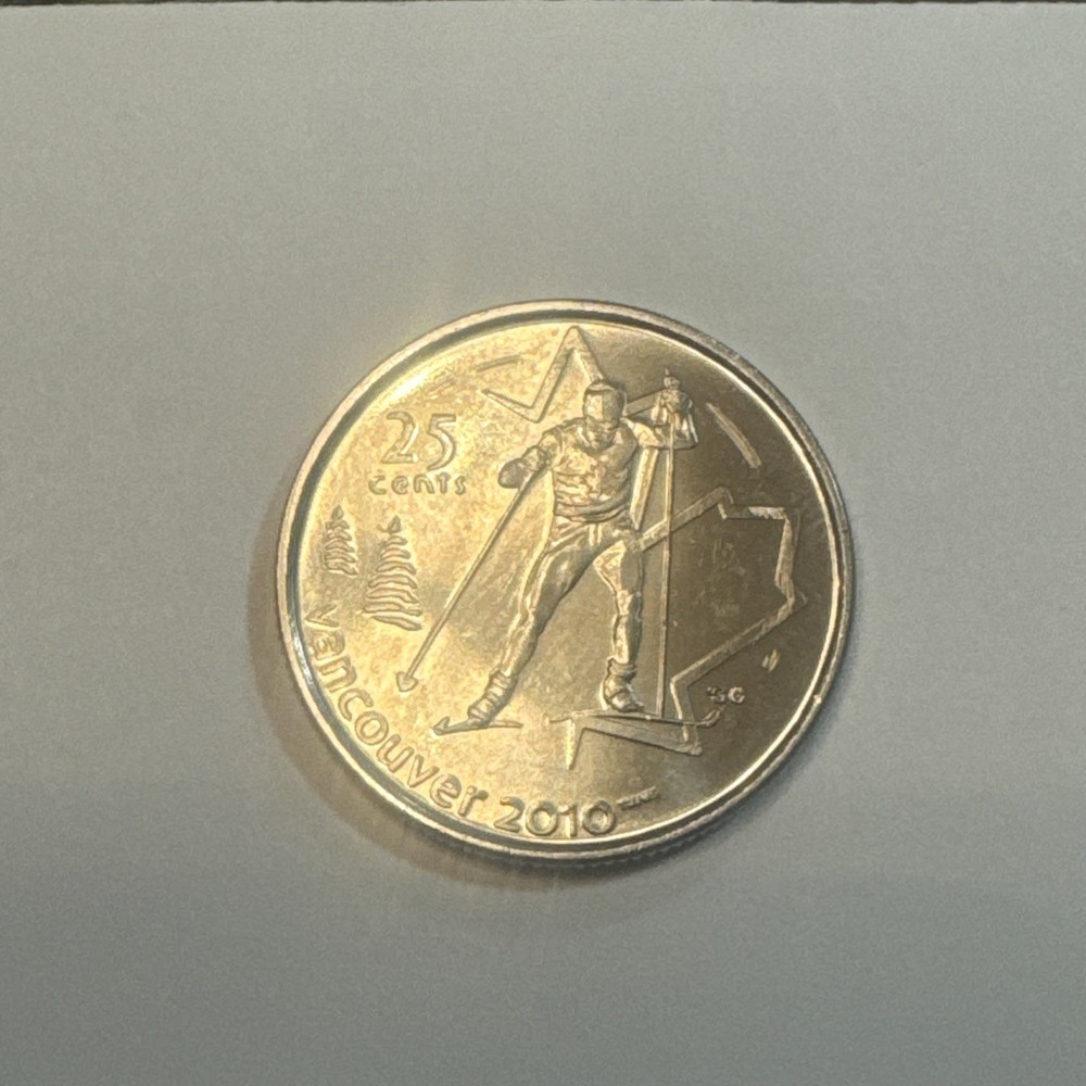 2009 design 1 Canadian 25 Cent Quarter circulated