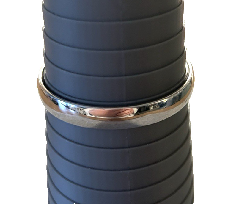 Monet Silvertone 7.75" Bangle Bracelet