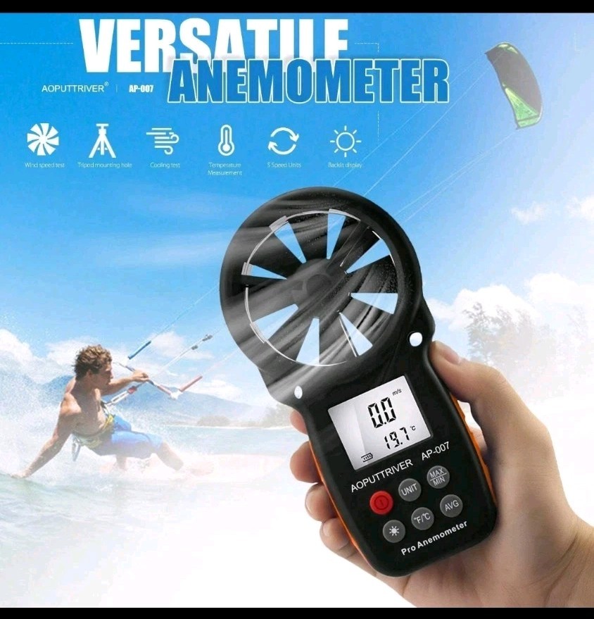 BTMETER BT-100 • Digital Handheld Pro Anemometer • 0.3-30m/s Wind Speed Range