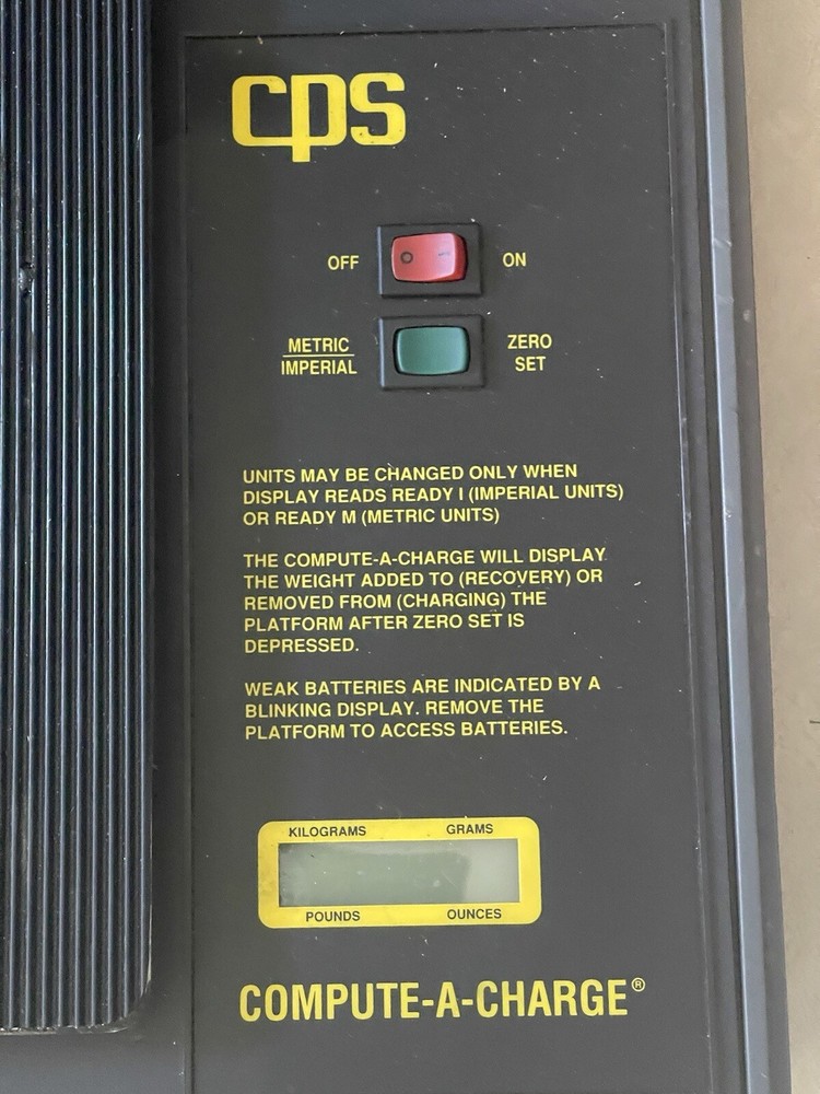 CPS CC-400 Compute-A-Charge Automatic Precision Charging and Recovery Computer .