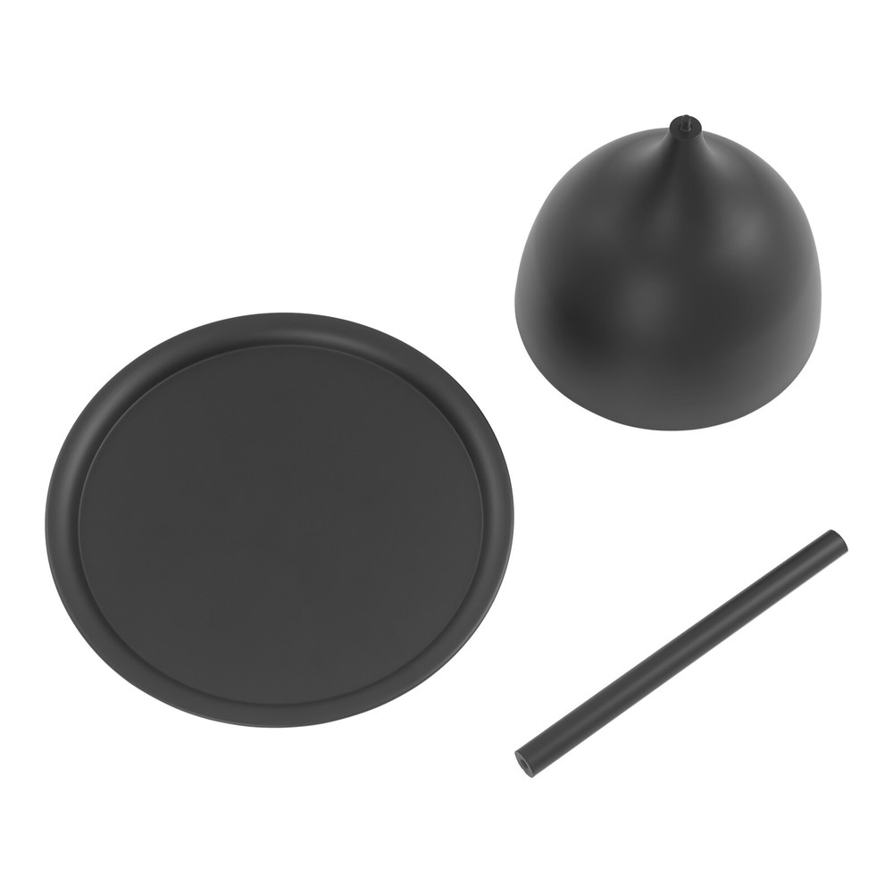 Modern Side End Table Round Side Table Freestanding Living Room Side Table Black