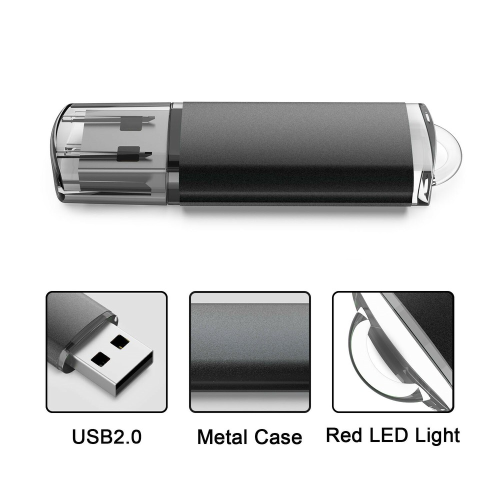 10PCS 4GB USB 2.0 Flash Drive Rectangle Model Thumb Pen Drive Flash Memory Stick