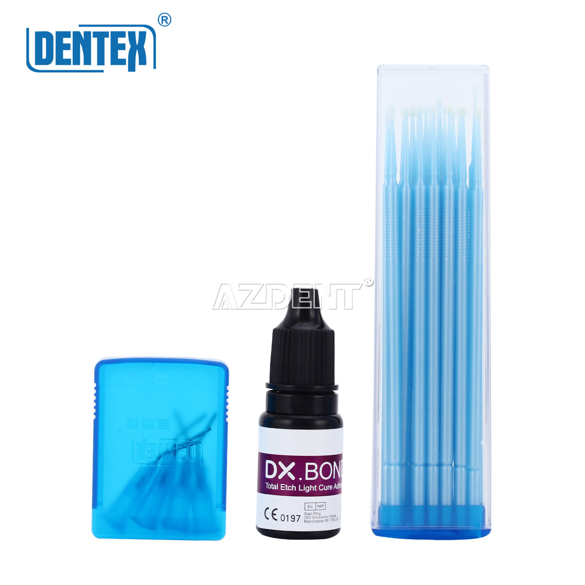 Dentex Dental Light Cure Hybrid Resin Composite Restoration 6 Syring Kit A1-B1