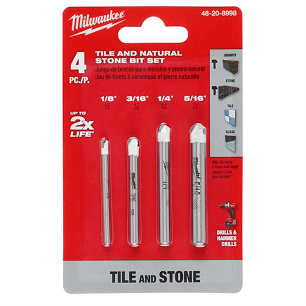 Milwaukee Tool 4pc. Tile and Natural Stone Bit Set