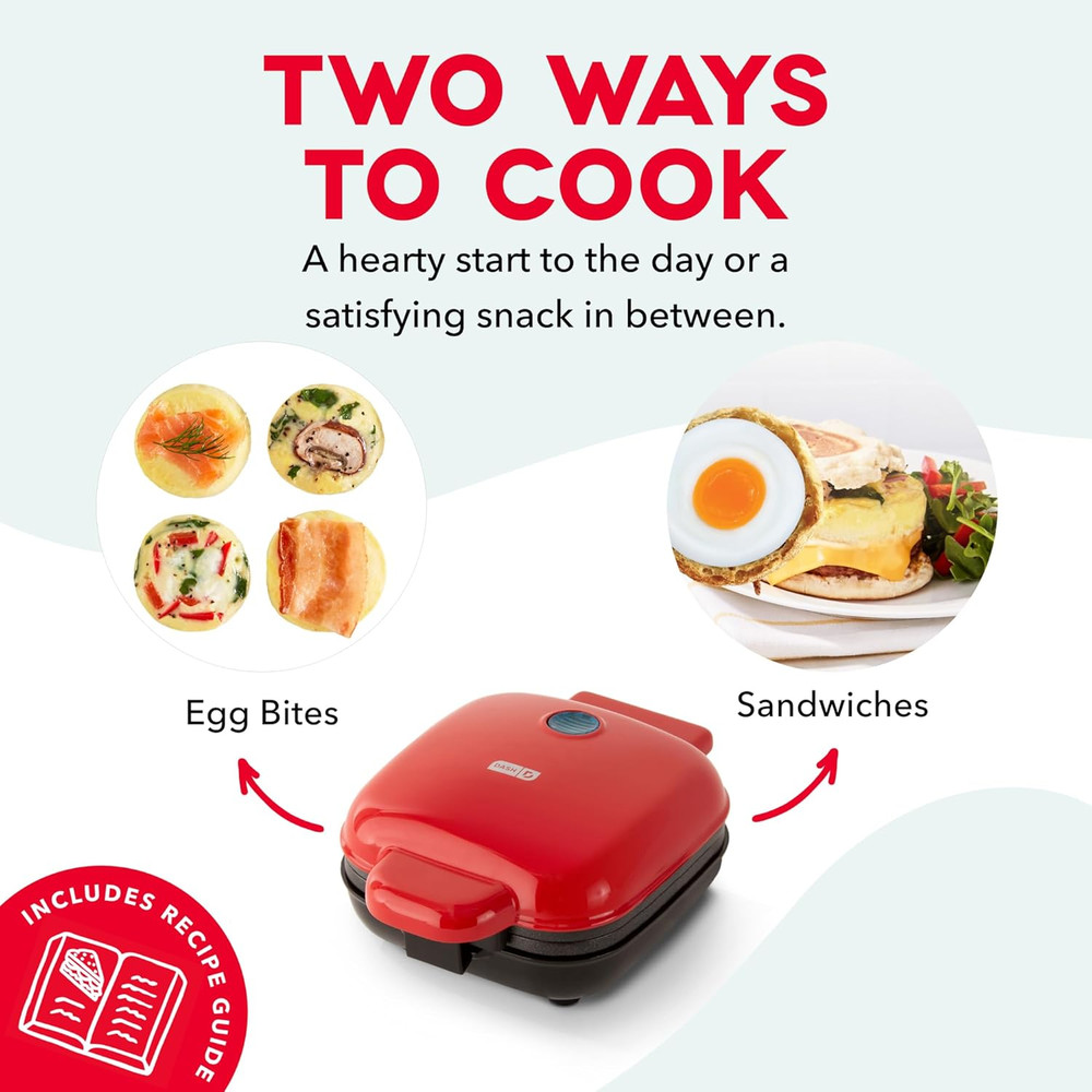 Deluxe Egg Bite Maker - Electric Egg Bite Maker for Healthy Protein Snacks - Qui