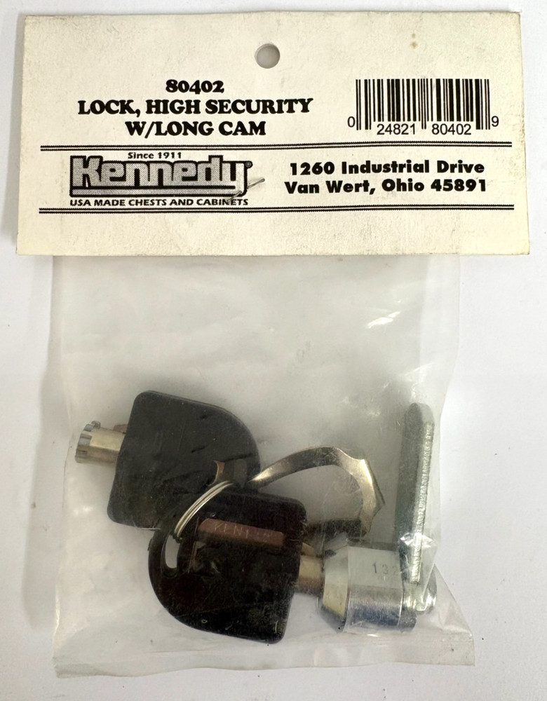 KENNEDY 80402 REPLACEMENT LOCK & KEY SET FOR TOOL BOX CHEST BASE