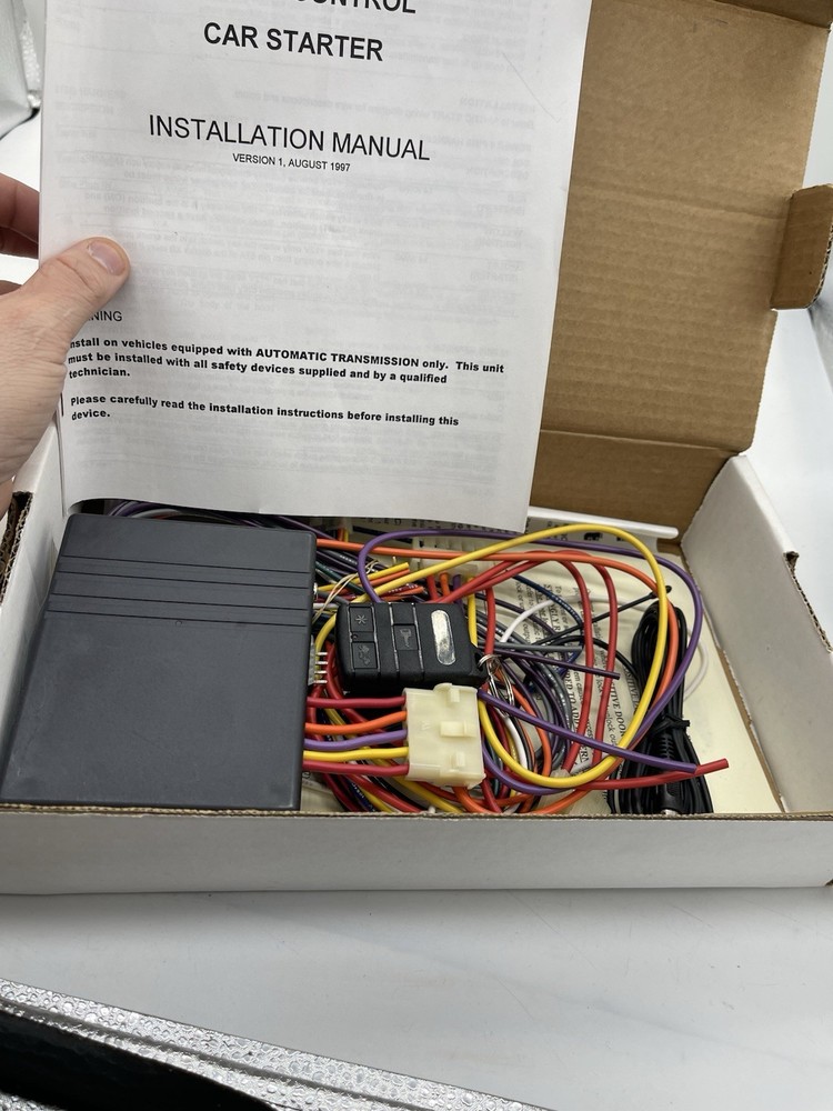 Arctic Start Remote Control Starter Kit Version 1 1997