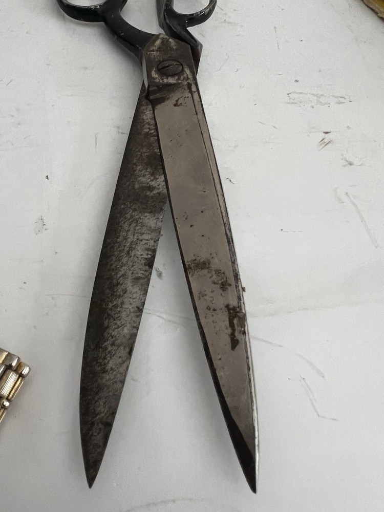 Large Vintage Scissors Unique Shape 12.5 Length