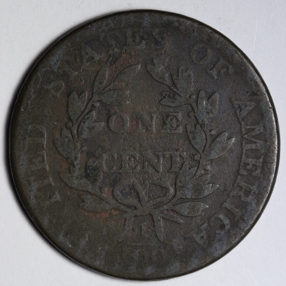 1807 Rotated REV. Draped Bust Large Cent VG/FINE E116 TSPJ