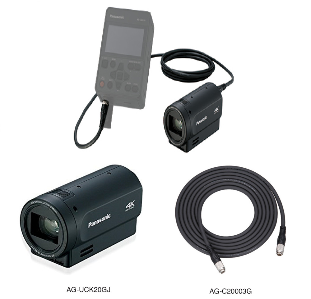 Panasonic AG-UCK20GJ 4K Camera Head + AG-C20003G Remote Operation Panel Set