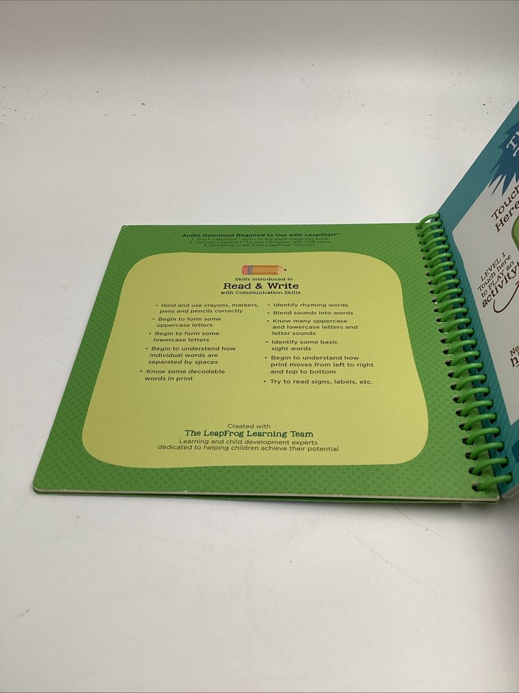 LeapFrog LeapStart Pre-Kindergarten Level 2 Read Write Communication Skills