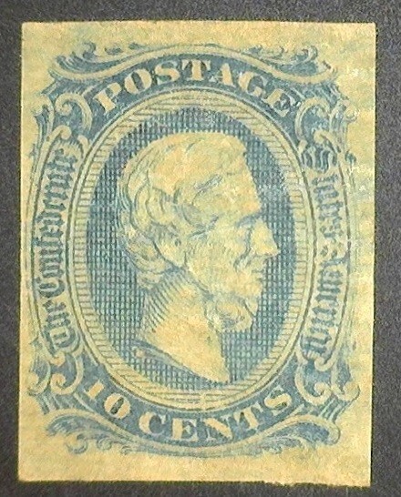 1863 US Scott – CSA 12 – Davis - MH - XF- Nice Stamp!!
