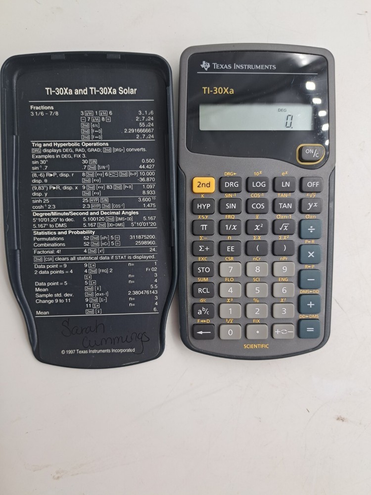 Texas Instruments Graphing Calculator T1-30XA Tested And Working
