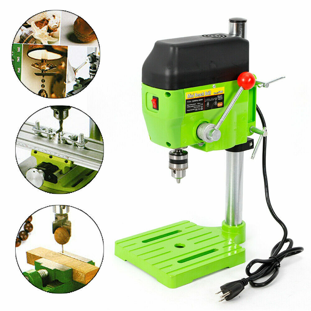 480W High Speed Portable Mini-Bench Drill Press Stand Precision Drilling Machine