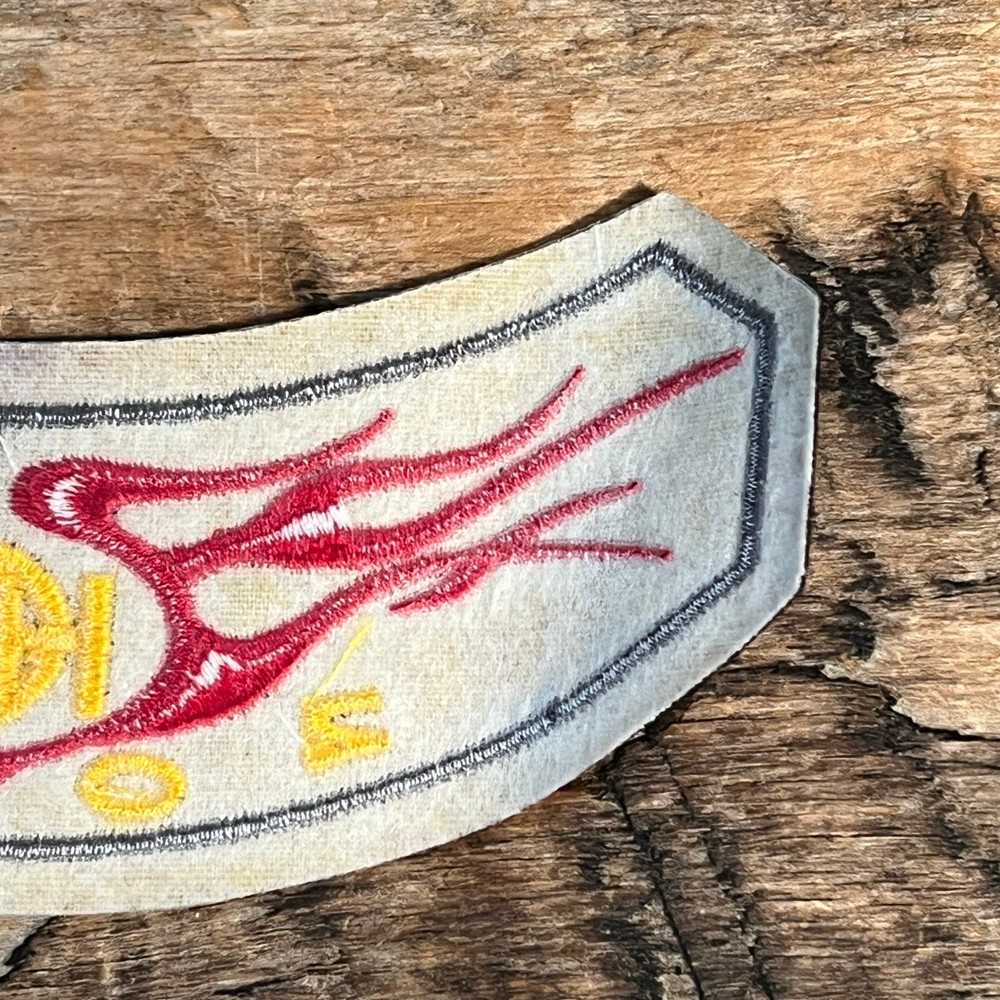HOG 2002 Harley Owners Group Flame Rocker Patch Biker Vest Jacket Embroidered