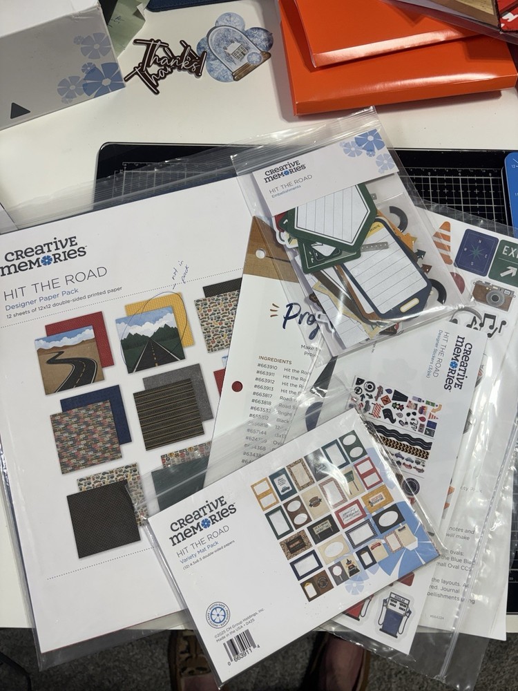Creative Memories Hit The Road Decorative Bundle-Almost Complete-DISCOUNTED
