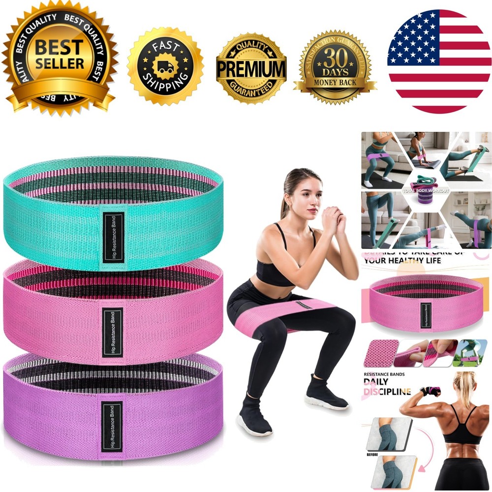 Durable and Comfortable 3-Level Resistance Bands for Effective Workouts Anytime