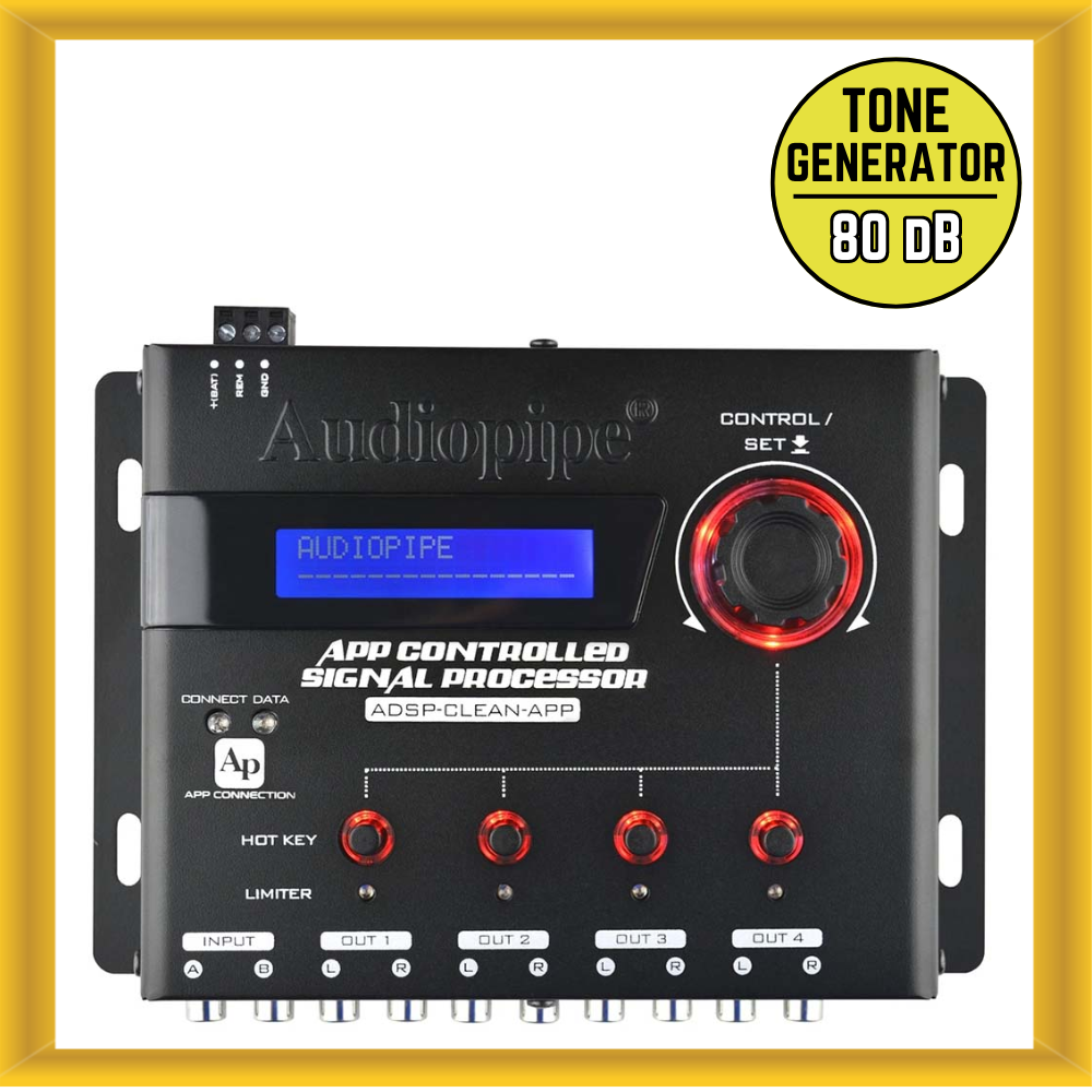 Audiopipe ADSP-CLEAN-APP Digital Signal Processor with Remote Mobile Application