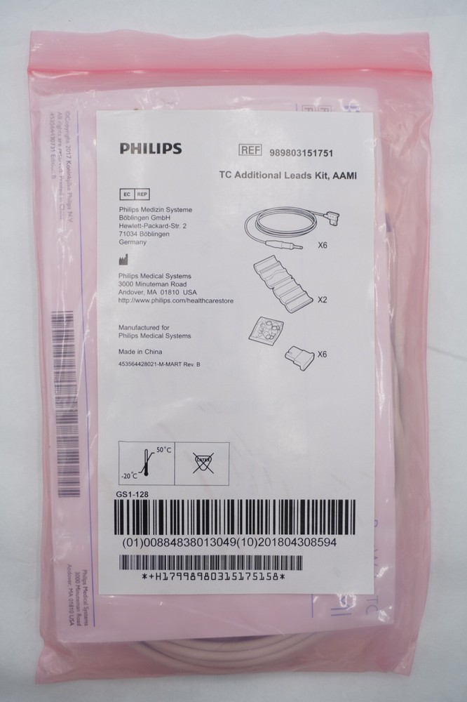 PHILIPS 989803151751 TC Additional Leads Kit, AAMI
