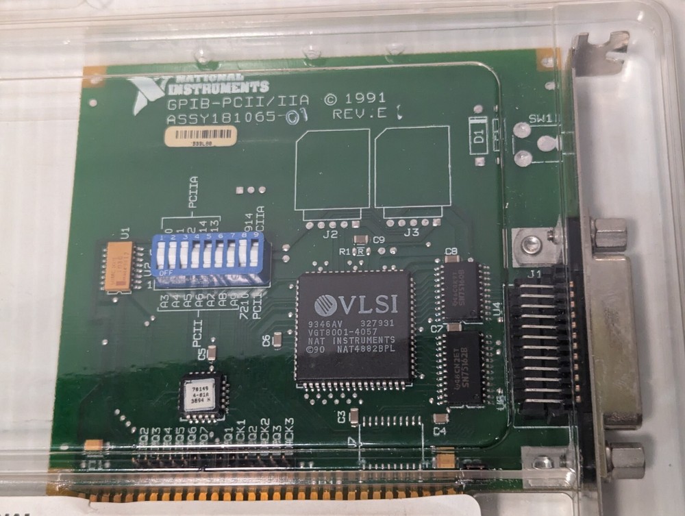 National Instruments 776207-51 interface card with 2m cable, AT_GPIB, 488.2 DOS