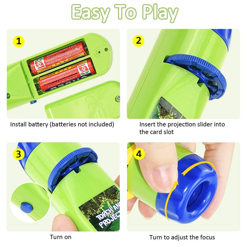 Slide Projector Torch Projection Light Small Torches lamp Flashlight Educatio...