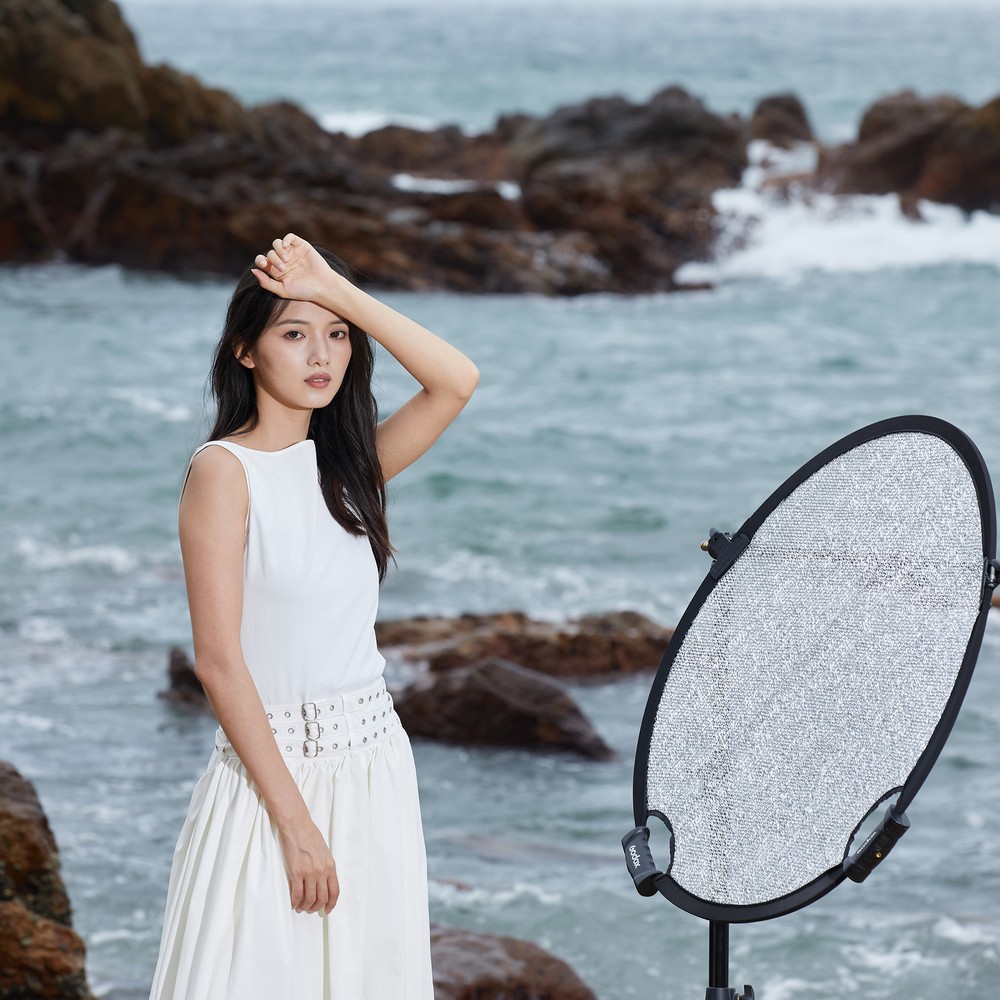 US Godox 55CM W-RFT55 Collapsible Windproof Reflector Portable Diffuser Disc