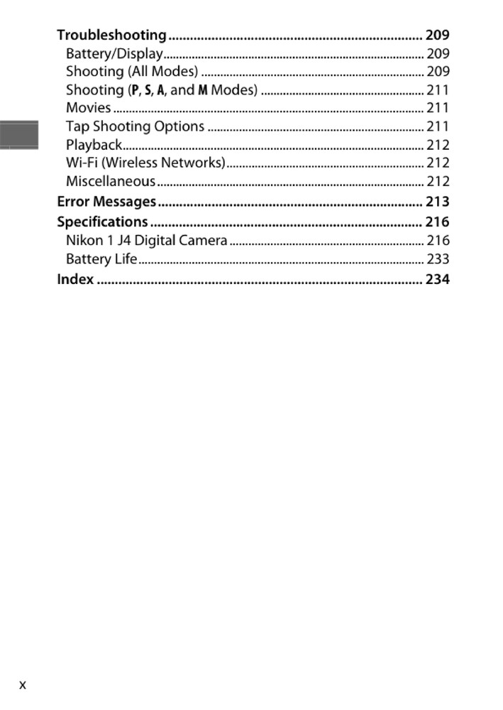 Nikon 1 J4 — User Reference Manual Guide — 1/2 Size, 5.5" x 8.5" Small Compact