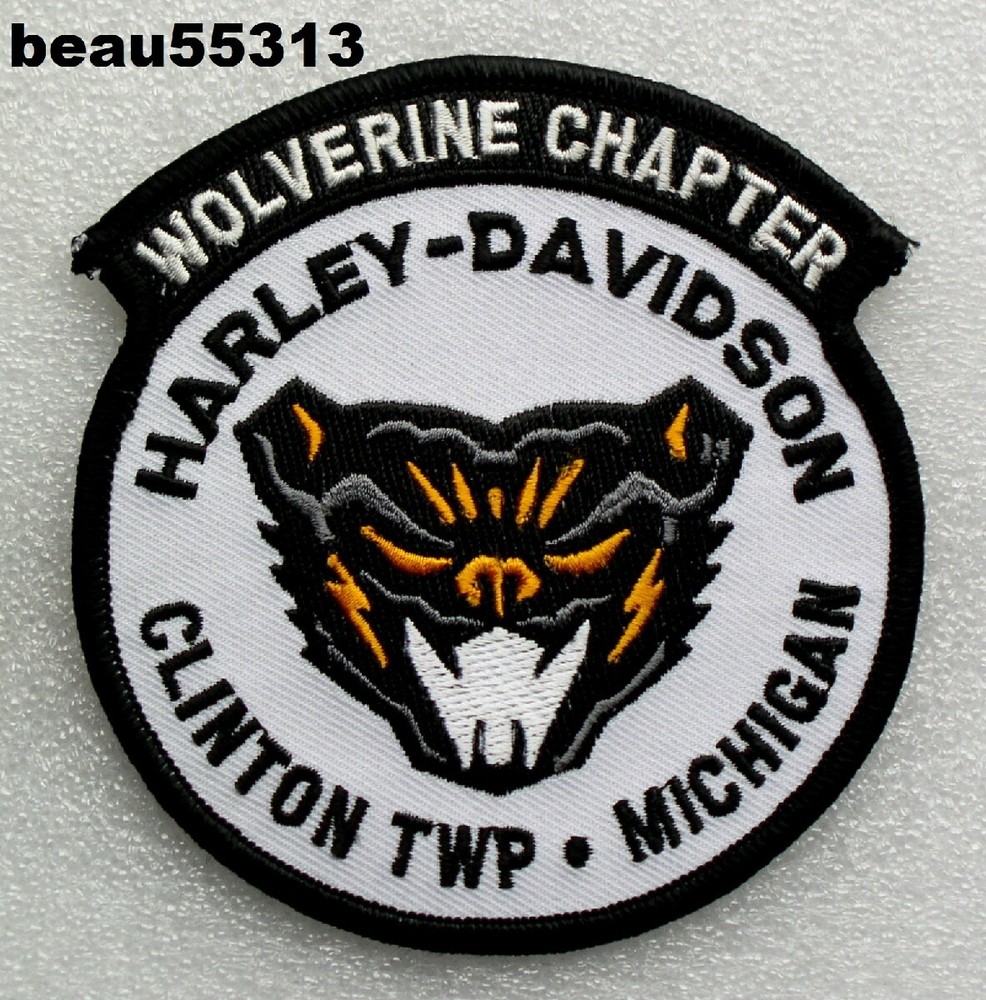 ⭐HARLEY DAVIDSON HOG WOLVERINE CLINTON TWP MICHIGAN CHAPTER PATCH